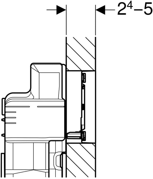 Geberit Sigma 60í«ÌÎ_Actuator Plate, Brushed Chrome, 115.640. GH. 1