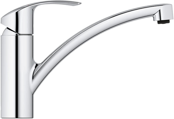 GROHE Eurosmart Kitchen Tap (140 Degree Swivel Range, Ecojoy, Starlight and Separate Internal Waterways)