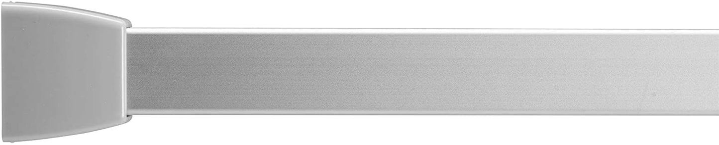 Croydex Slenderline Modular Shower Rail Kit includes L-Shaped/U-Shaped/Straight Ceiling Support/Hooks and Gliders