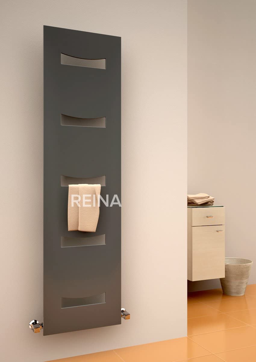 Reina Ancona Anthracite Designer Radiator | 1800 x 490 | RND-AN418A