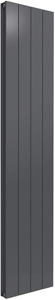 Reina Casina Aluminium Anthracite Double Panel Vertical Designer Radiator 1800mm x 375mm - Central Heating