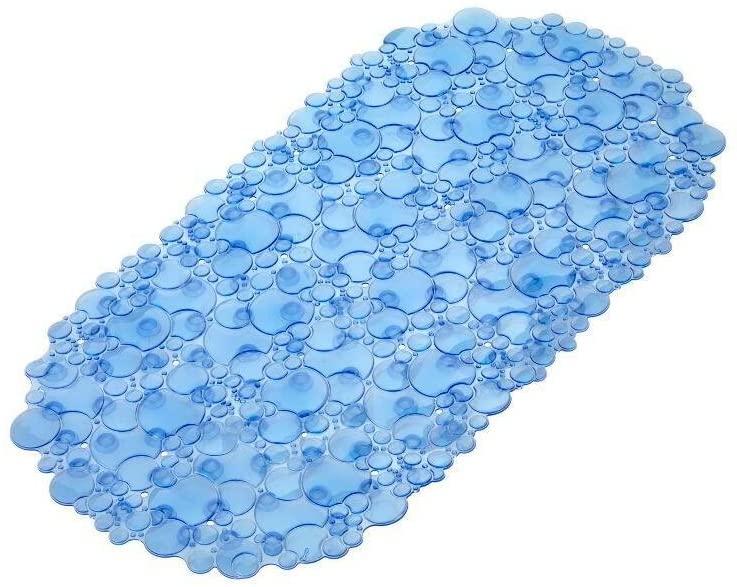 Croydex Bubbles Bath Mat, 13-7/8 by 27-5/8-Inch, Blue