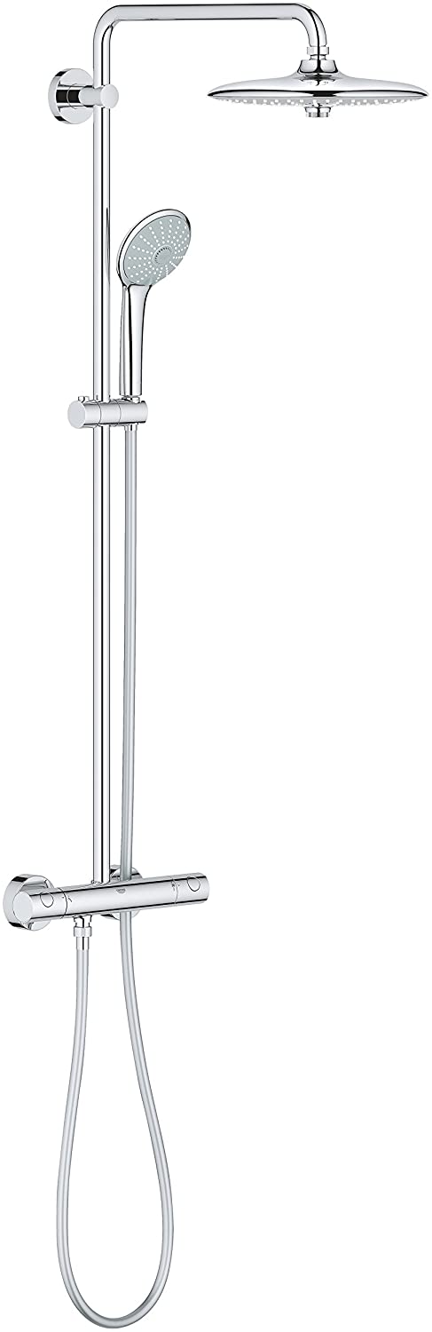 GROHE 27615001 Euphoria 260 Thermostatic Shower System, Chrome