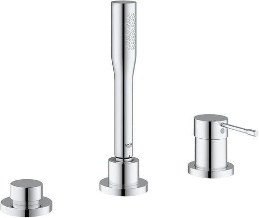 GROHE Essence New 4-Hole Single-Lever Bath Combination - Chrome