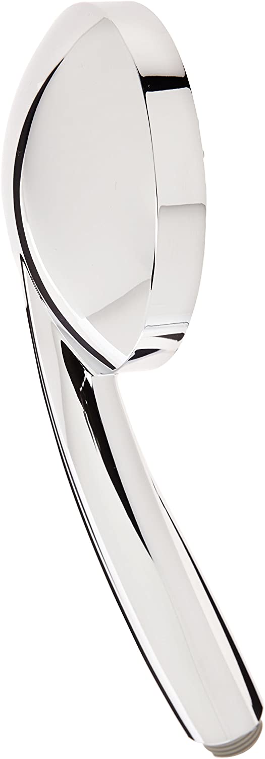 Croydex Eco Profile Medio 4 Function 100mm Modern Shower Handset, Chrome/Grey
