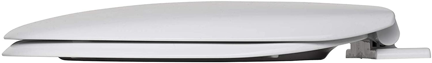 Croydex Anti-Bacterial Toilet Seat with Soft Close Hinges Made from Resilient Polypropylene, White
