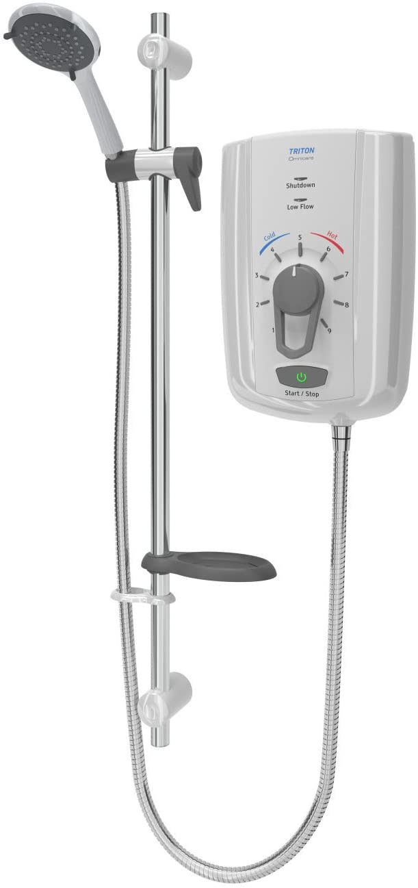 Triton Omnicare Design 9.5kW Electric Care Shower Thermostatic Extendable Riser