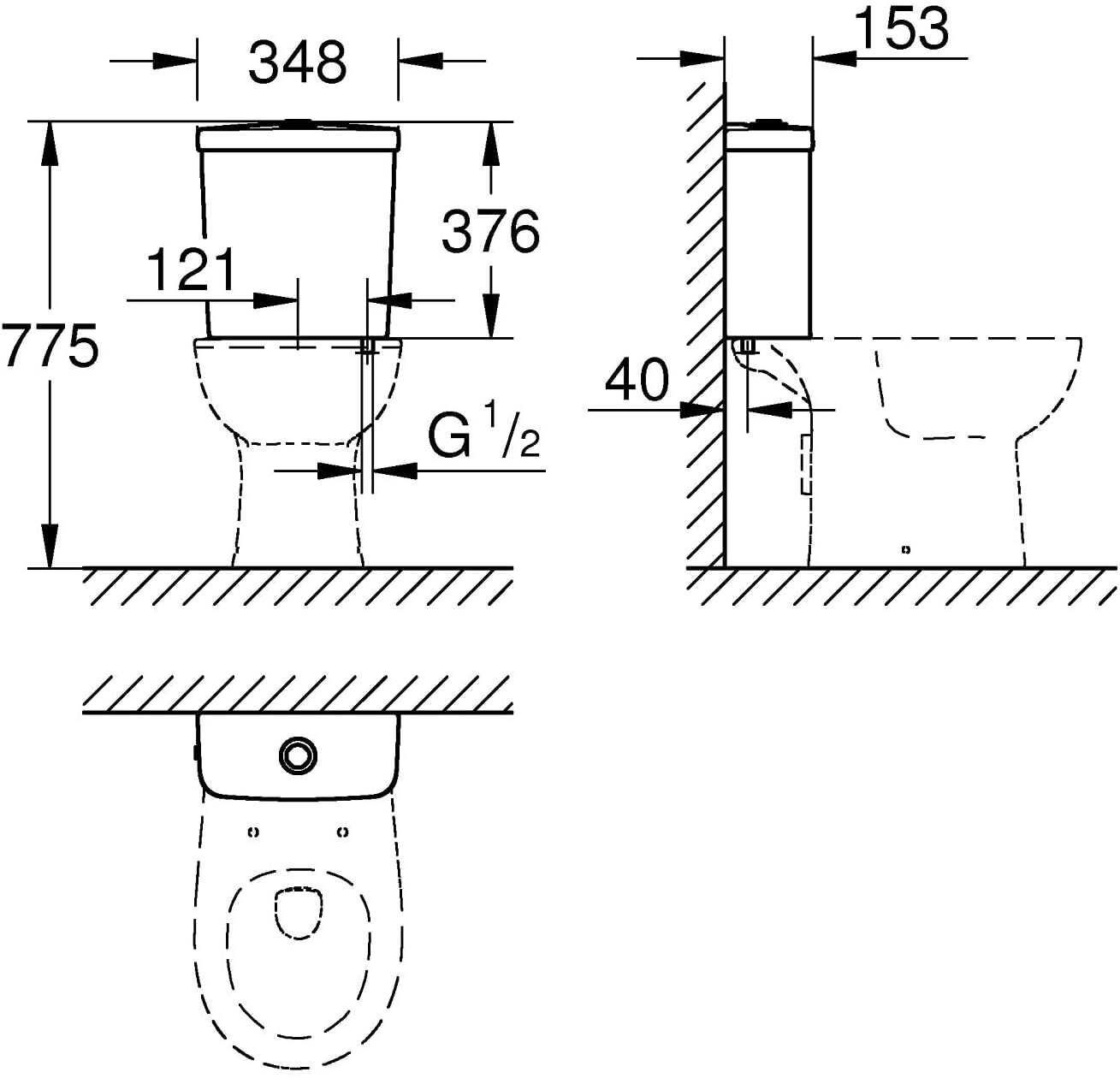 GROHE RJ45í«ÌÎ_Back PÌÎÌ__l Construction Ceramic Bottom 39436í«ÌÎ_alpinweiÌÎÌ_í»