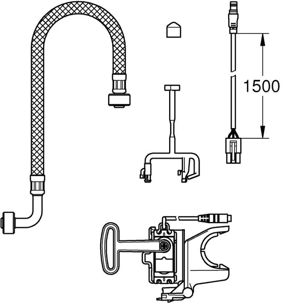 Grohe 46944000 Kit of Automatic Flush for Sensia Arena
