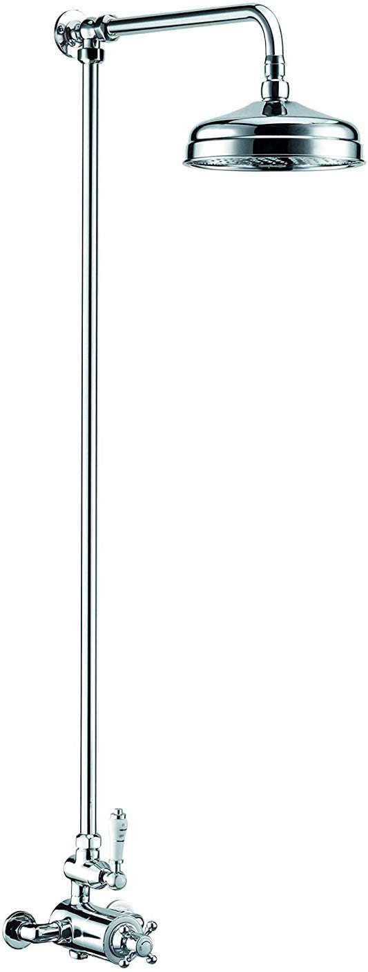 Trisen Aspire TSS107 Chrome Exposed Traditional Thermostatic Shower Kit