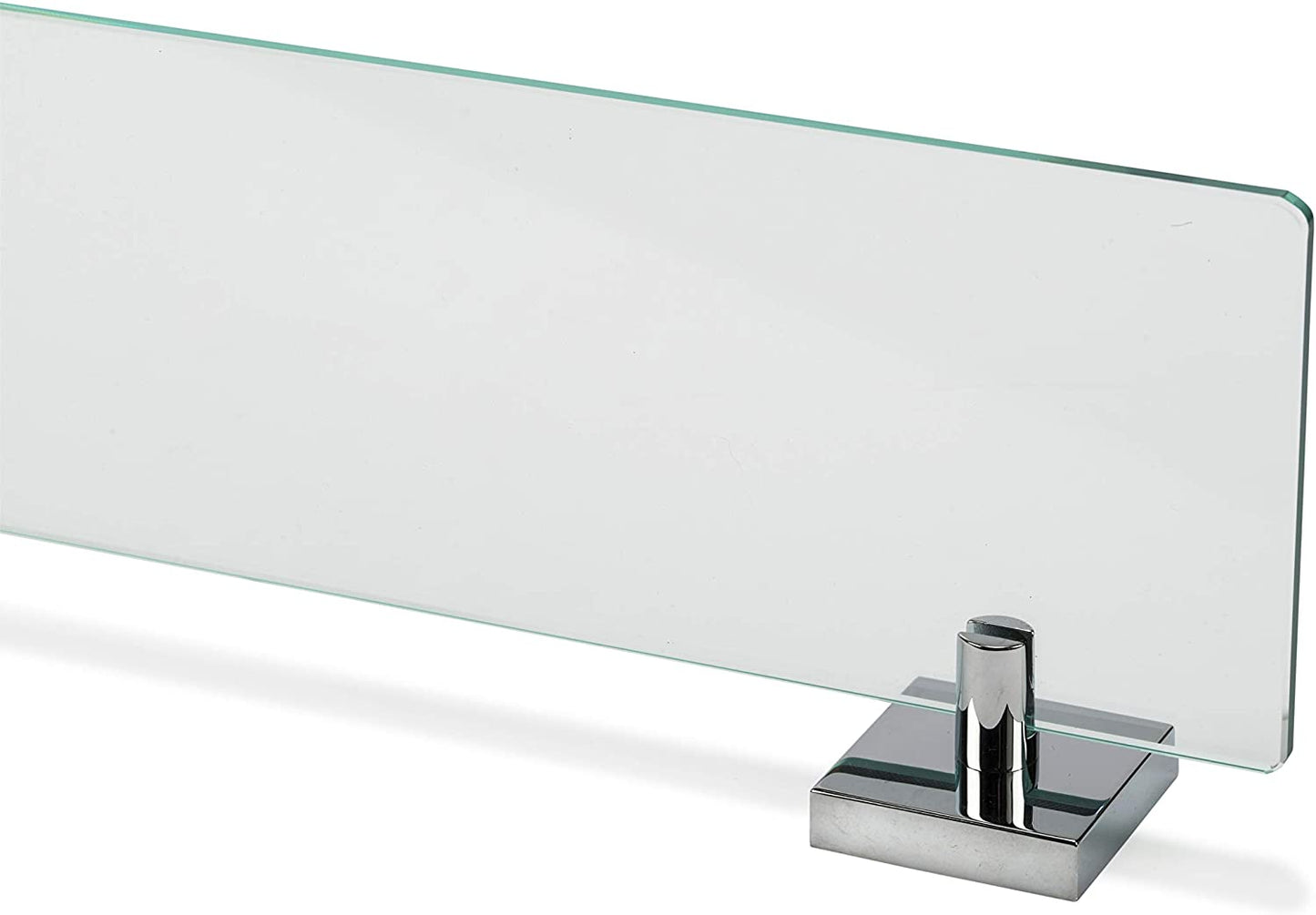 Croydex Flexi-Fix Chester Glass Shelf, 54 x 617 x 134mm