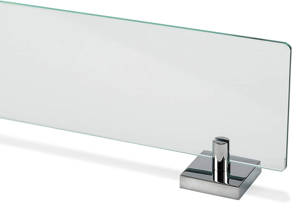 Croydex Flexi-Fix Chester Glass Shelf, 54 x 617 x 134mm