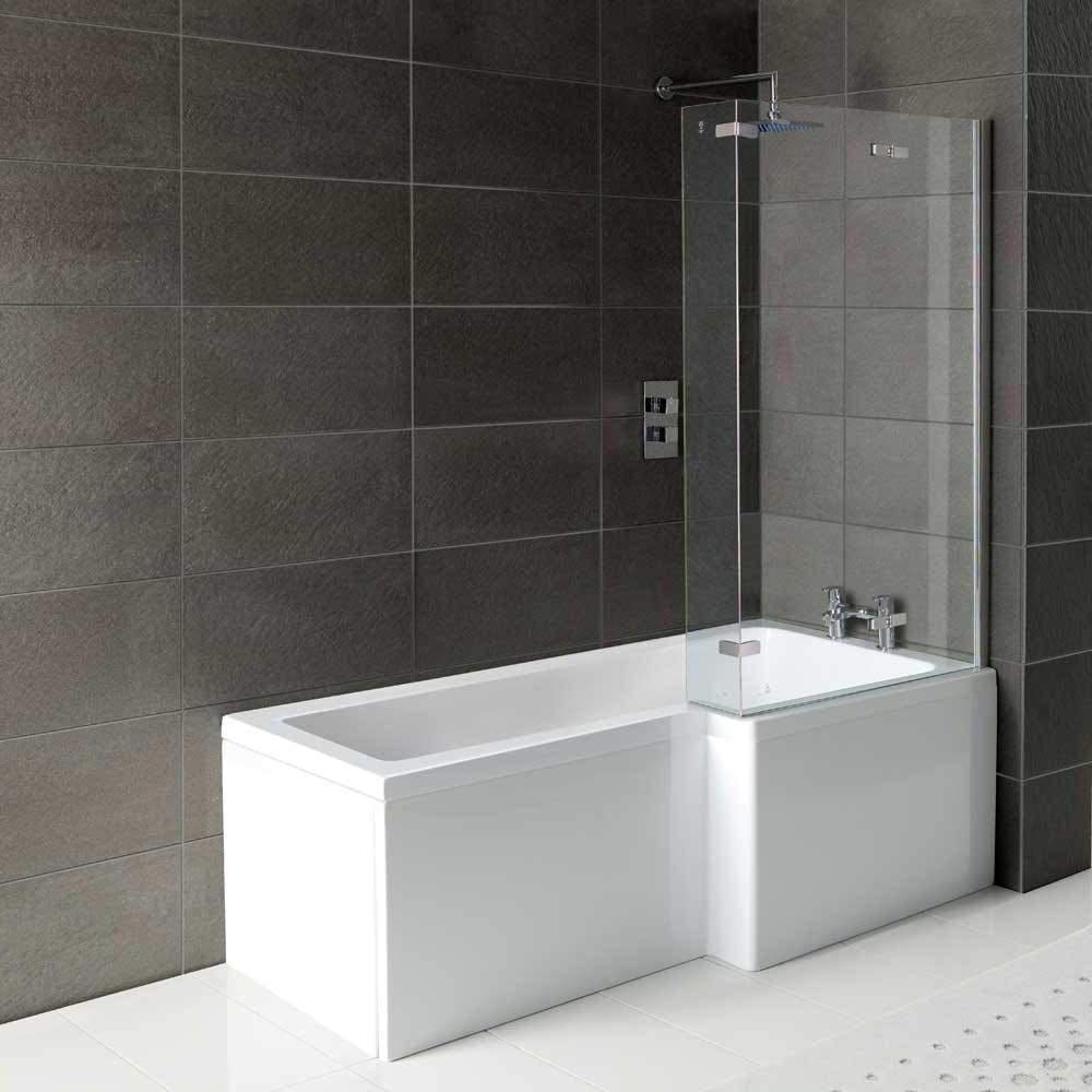 Arley Squrv2 1500mm No Tap Holes Right Hand Shower Bath Squrv2 Shower Baths