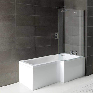 Arley Squrv2 1500mm No Tap Holes Right Hand Shower Bath 237BS215BR