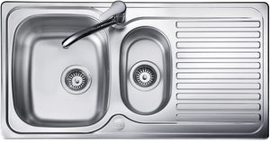 Leisure LR9502í«ÌÎ_Top-Mount Kitchen Sink Rectangular Stainless Steel Sinkí«Ì_Ì_ÌÎ̝ÌÎ̥í«ÌÎ_Kitchen Sinks (Top-Mount Kitchen Sink, Rectangular, Stainless Steel, Stainless Steel, 1.5í«ÌÎ_Bowls, Rectangular)