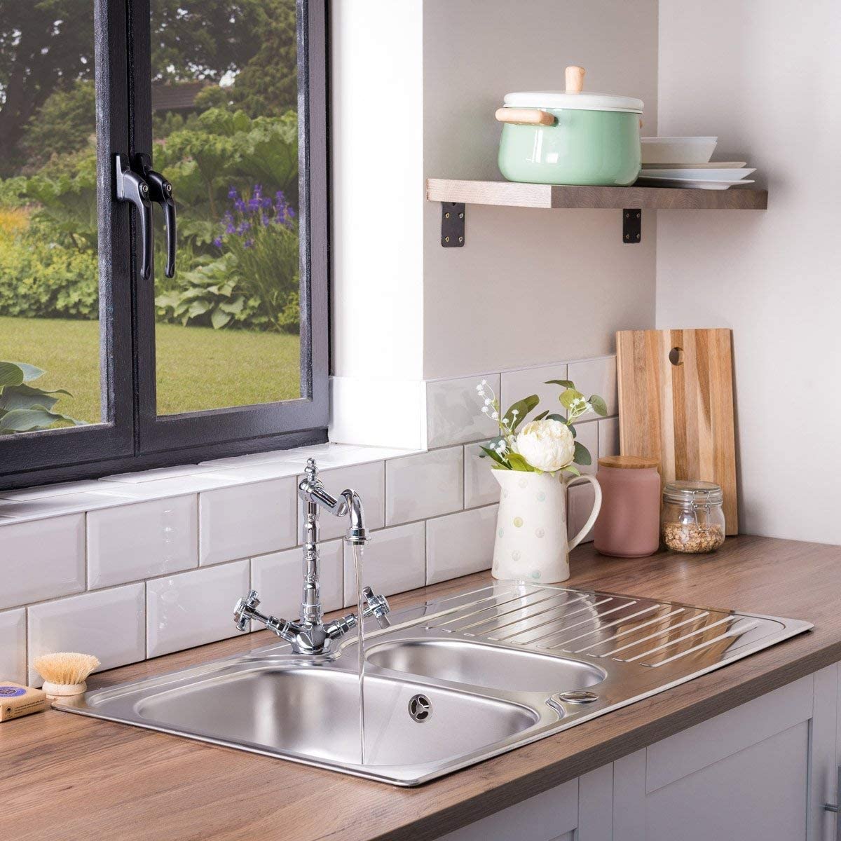 Leisure LR9502í«ÌÎ_Top-Mount Kitchen Sink Rectangular Stainless Steel Sinkí«Ì_Ì_ÌÎ̝ÌÎ̥í«ÌÎ_Kitchen Sinks (Top-Mount Kitchen Sink, Rectangular, Stainless Steel, Stainless Steel, 1.5í«ÌÎ_Bowls, Rectangular)