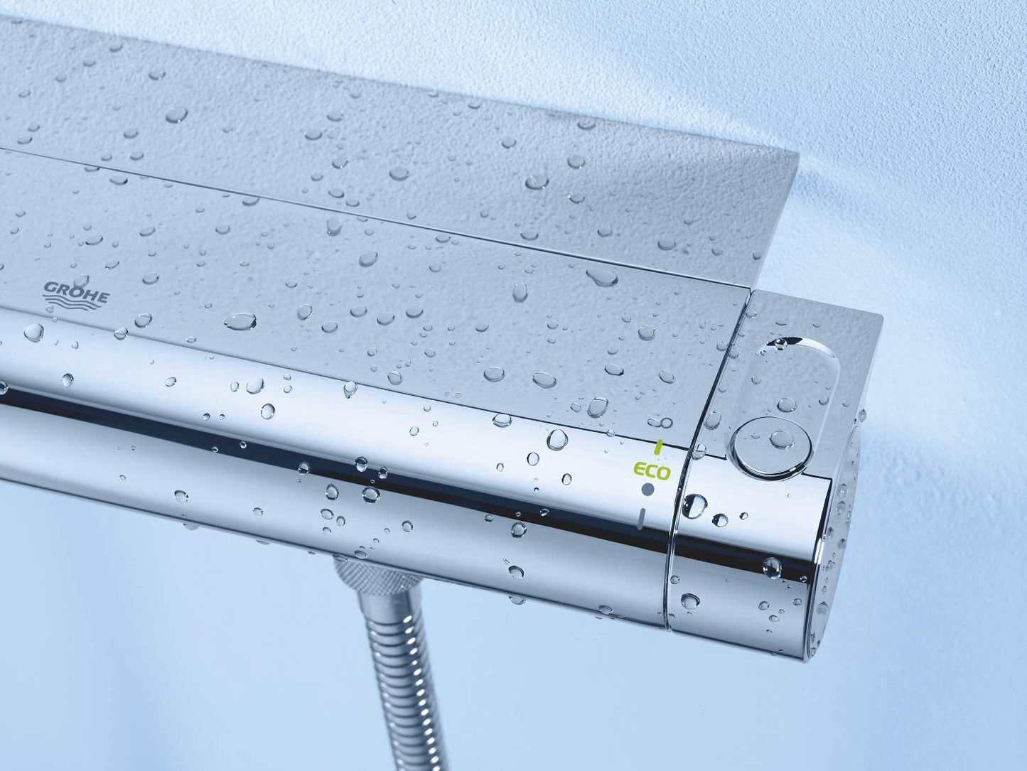 GROHE 34469001 Grohtherm 2000 Thermostatic Shower Mixer, Easyreach Tray