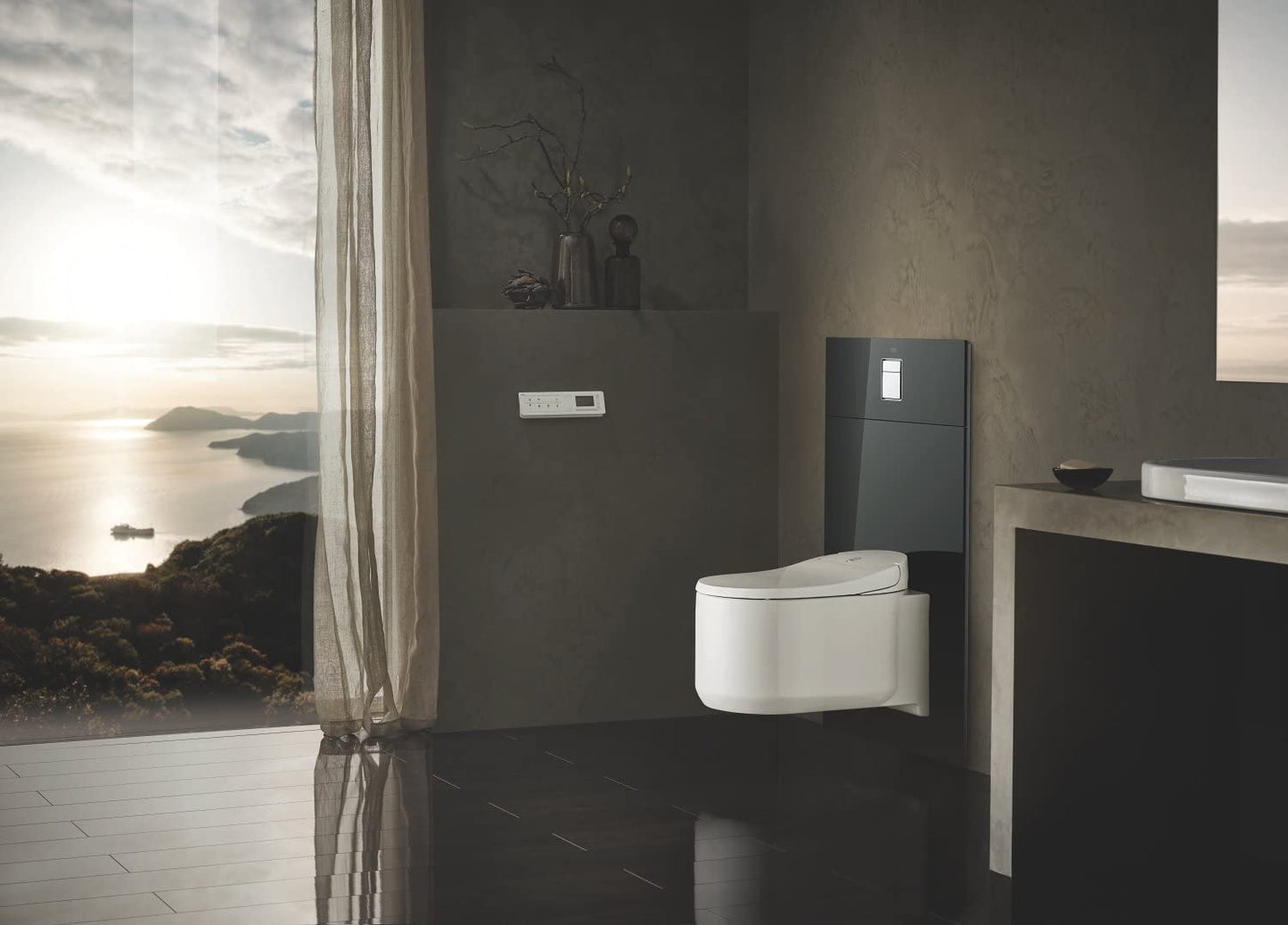 Grohe Skate Cosmopolitan WCåʉÛÒåÊDesigner Glass Plate for Shower Toilet