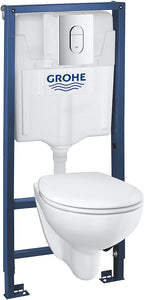 GROHE SOLIDO Construction Ceramic WC - SOLIDO 4-in-1 with Flush-Less Construction Ceramic WC 3-6 L, 1, 13 M 39418000