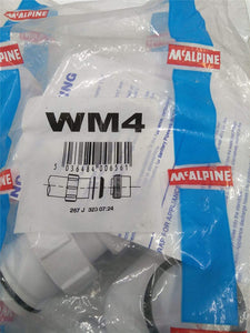 McAlpine WM4 Sink Trap (TeeVent), White