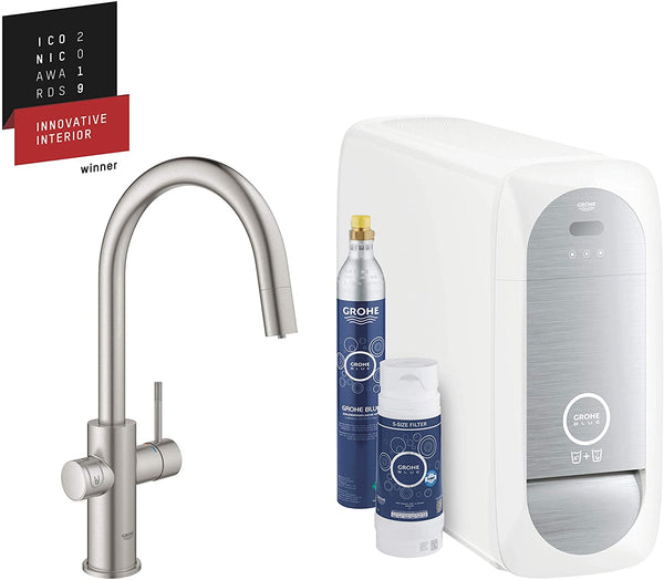GROHE Blue Home Kitchen Sink Tap with Filter Function and WiFi