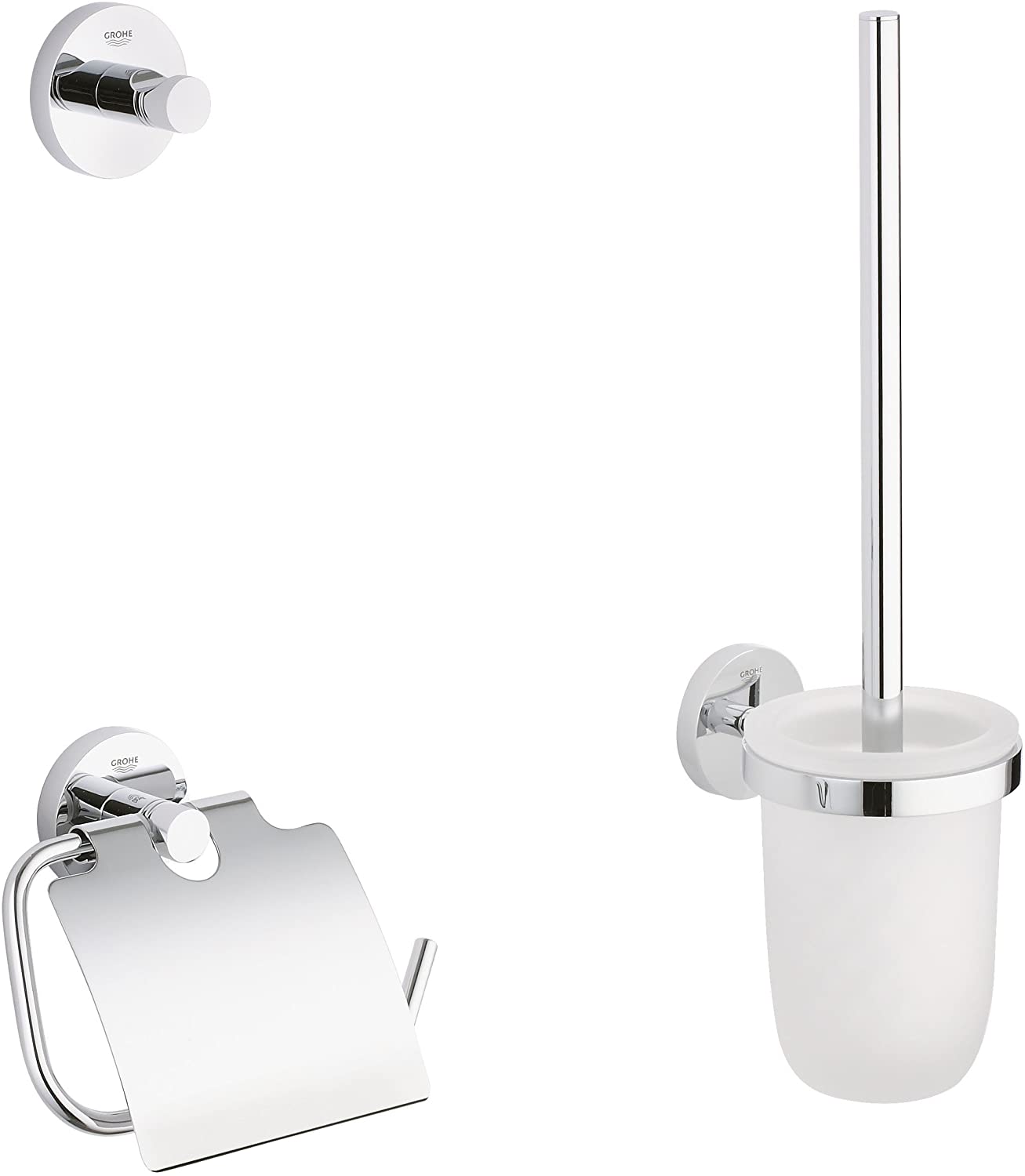 GROHE Essentials Set of Accessories-Silver