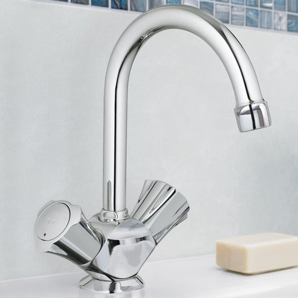Grohe 21375001 Costa Single-Spout Bathroom Sink Tap DN 15 with Fittings Chrome