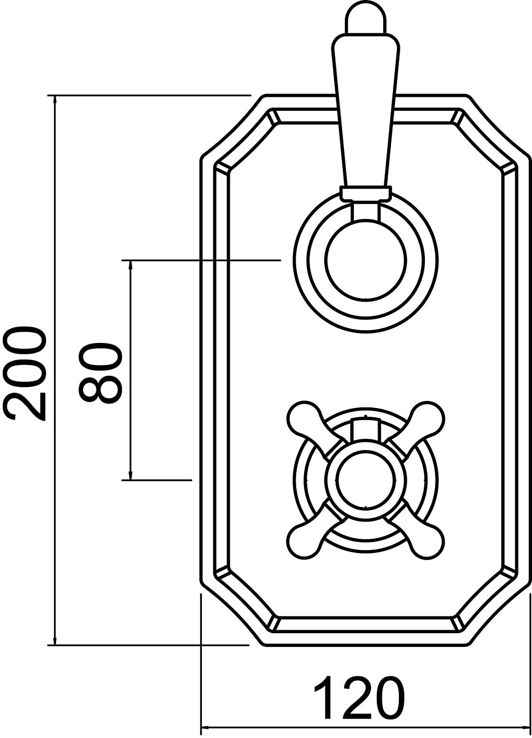 Trisen Everi TSS105 Chrome Traditional Thermostatic Shower Kit