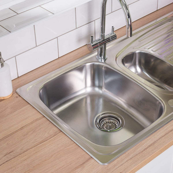 Leisure Euroline EL950289 950 x 508mm Stainless Steel 1.5 Kitchen Sink + Wastes
