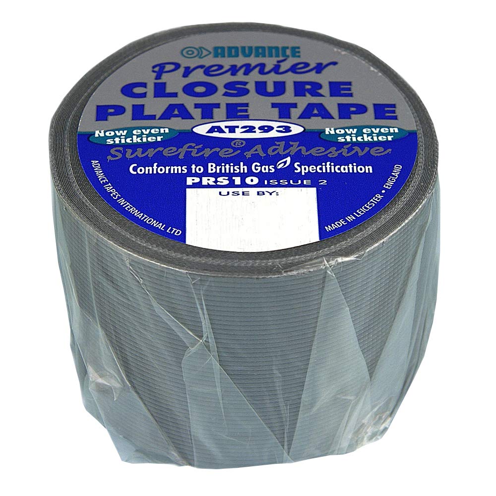Gas Closure Plate Tape, Grey, 10 m