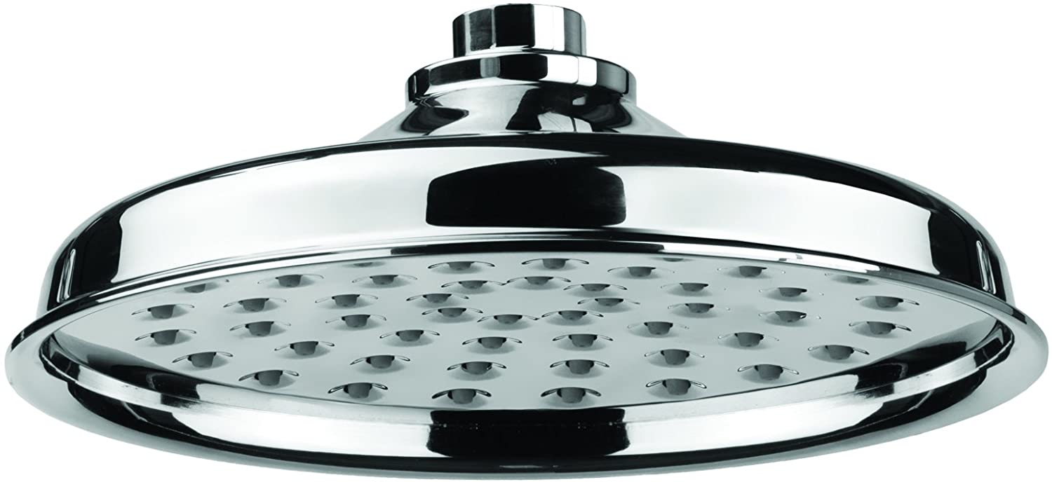 Croydex Traditional Rain Shower Overhead, Stainless_Steel, Silver, 17.3x2.5x3.5 cm