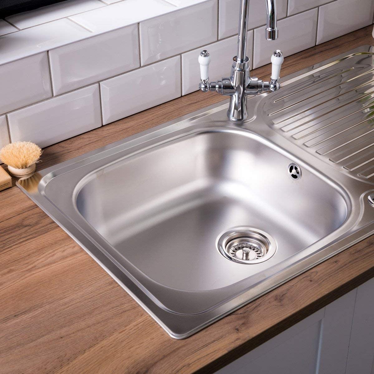 Leisure Linear LR9501XS 950x508mm Stainless Steel Large Bowl Kitchen Sink+Wastes