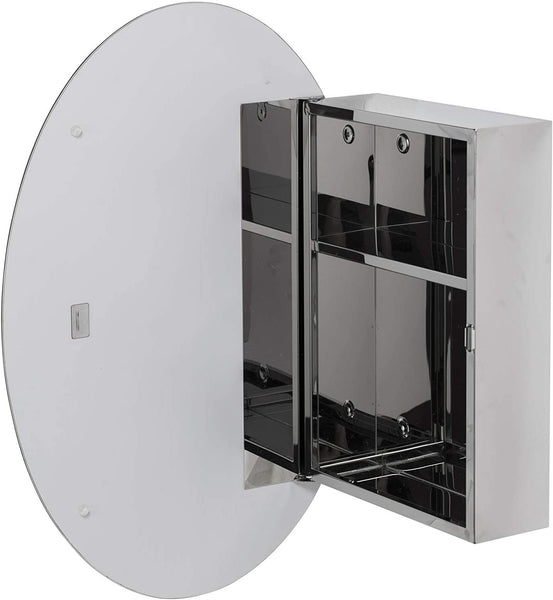 CroydEx Tay Stainless Steel Oval Cabinet
