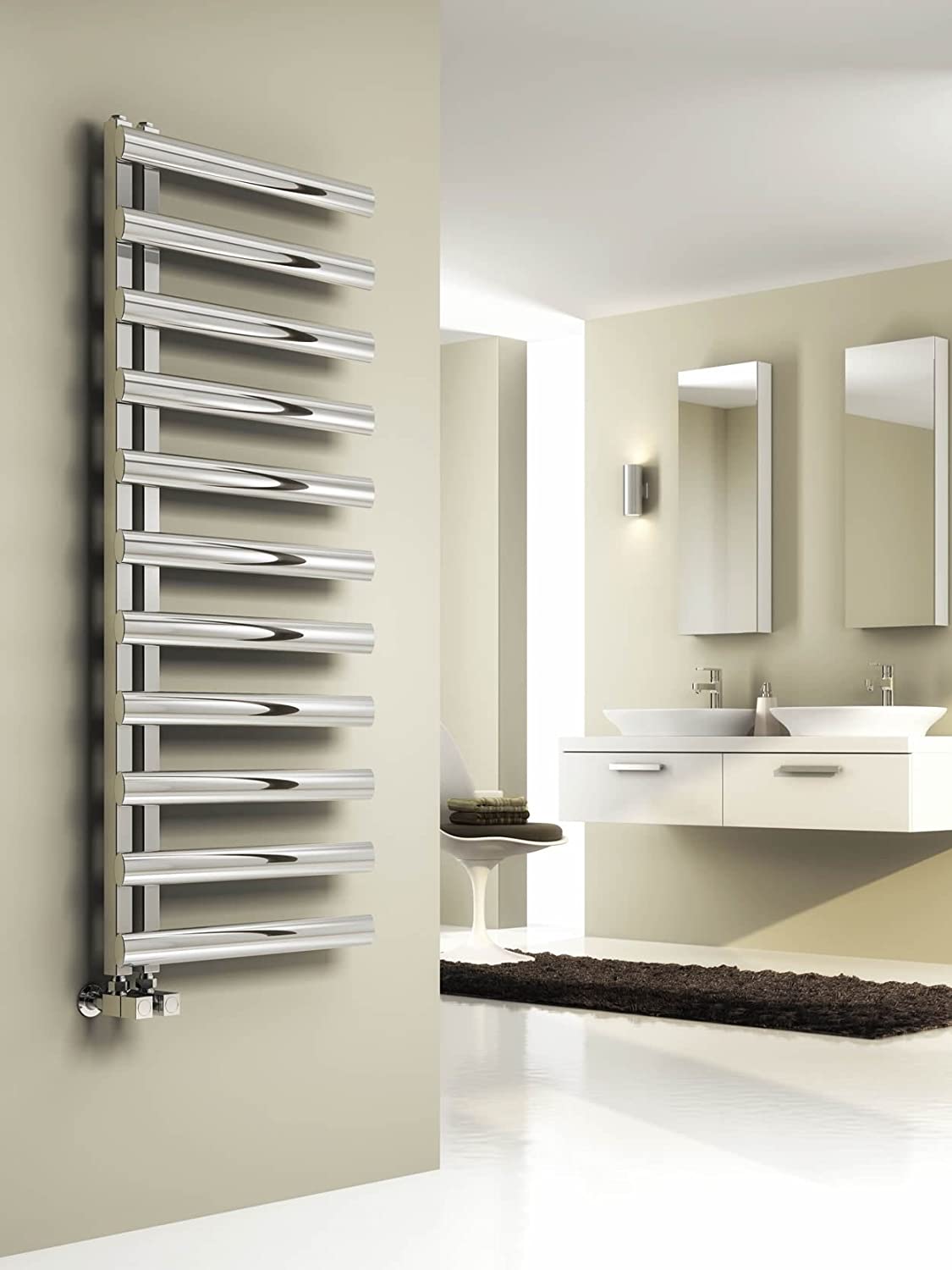Reina Cavo Polished Stainless Steel Designer Radiator | 880 x 500 | RNS-CV508P