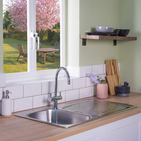 Leisure EL9501í«ÌÎ_Top-Mount Kitchen Sink Rectangular Stainless Steel Sinkí«Ì_Ì_ÌÎ̝ÌÎ̥í«ÌÎ_Kitchen Sinks (Top-Mount Kitchen Sink, Rectangular, Stainless Steel, Stainless Steel, 1í«ÌÎ_Bowls, Rectangular)
