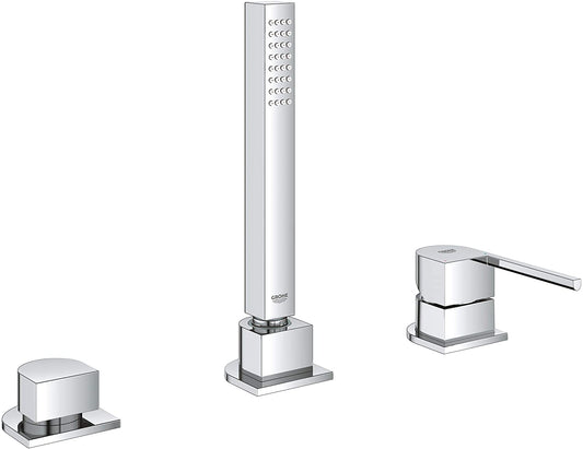 Grohe Plus 23845003 3-Hole Single-Lever Bath Combination Chrome, 23845003