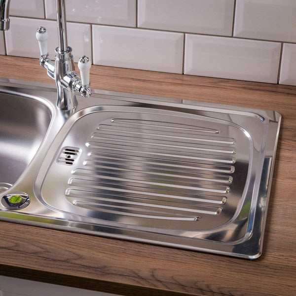 Leisure Euroline EL860NC 860 x 435mm Single Bowl Compact Kitchen Sink - Stainless Steel