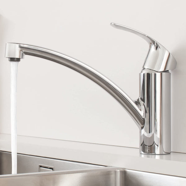 GROHE Eurosmart Kitchen Tap (140 Degree Swivel Range, Ecojoy, Starlight and Separate Internal Waterways)