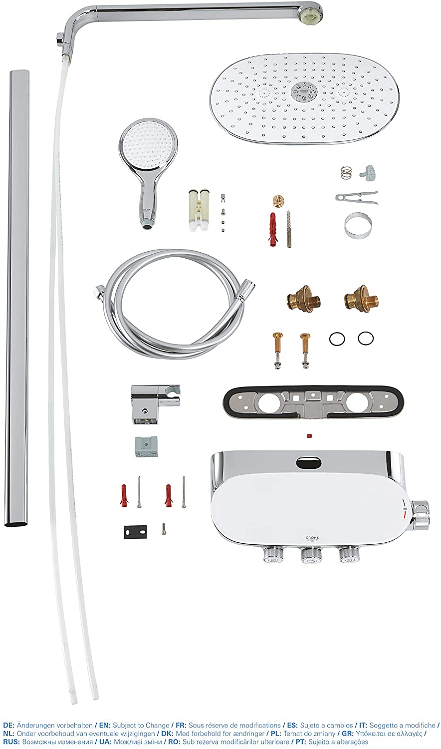 GROHE 26250LS0 SmartControl Rainshower, Moon White