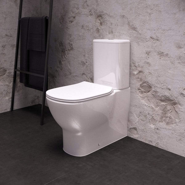 Ideal Standard T355701 Tesi Close Coupled Back-to-Wall Toilet with Aquablade Technology