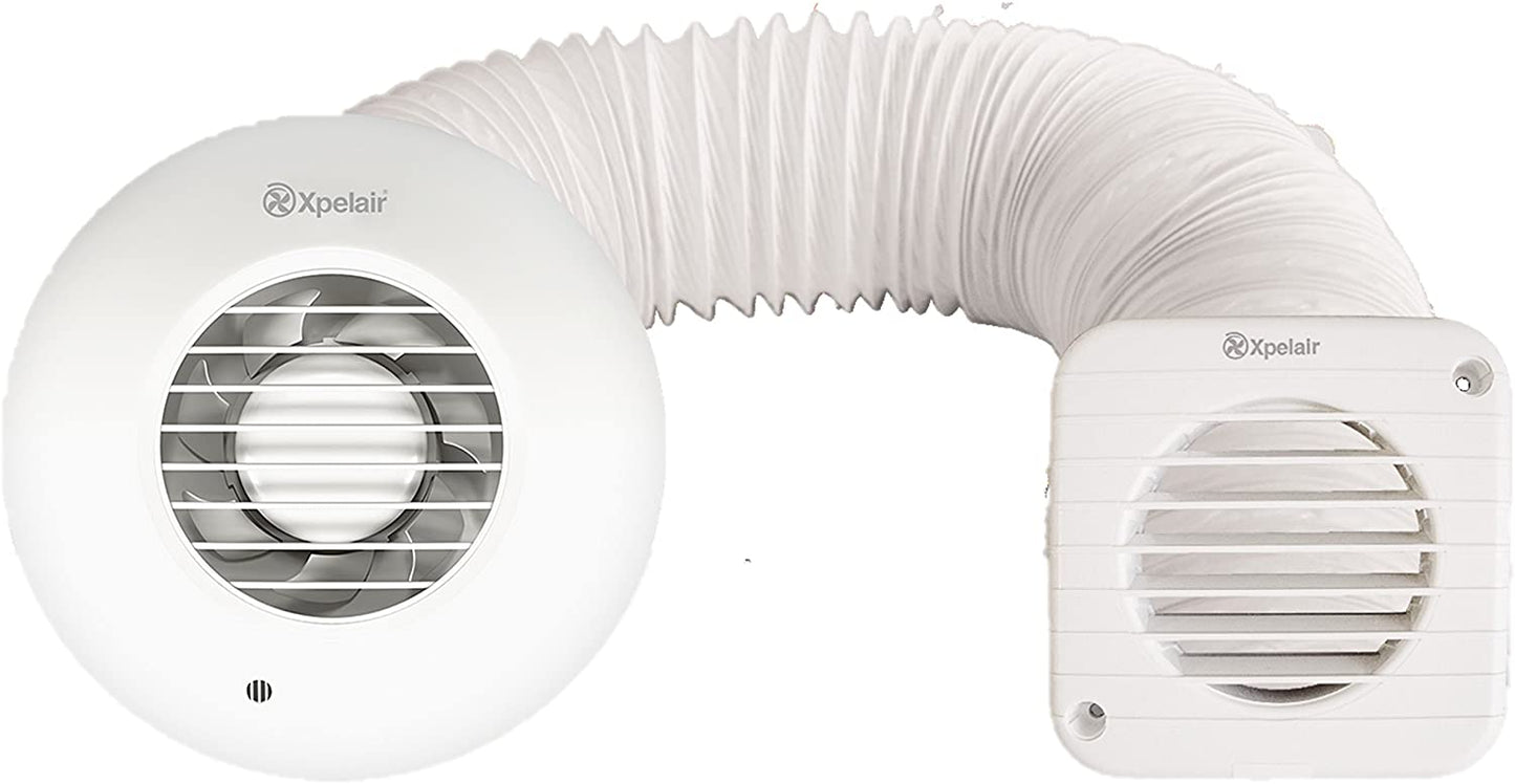 Xpelair 93086aw Simply Silent Shower Fan Complete, Cool White