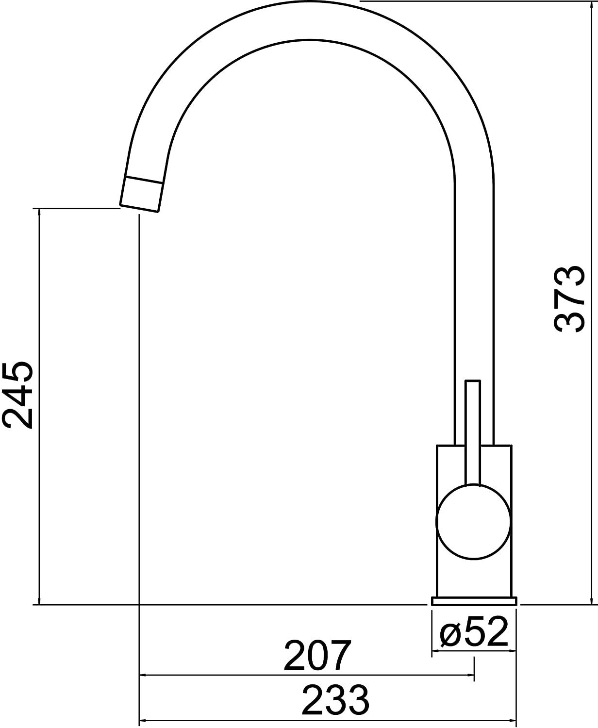 Trisen Breno TK010 Single Lever Kitchen Sink Mixer