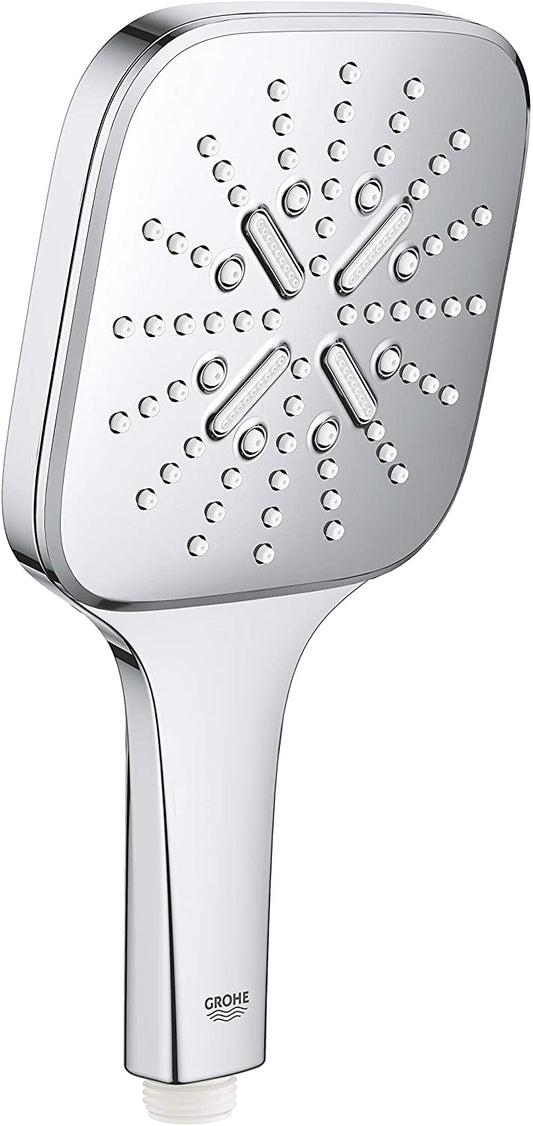 Grohe Rainshower 130 SmartActive Cube 26582000 Shower Head 3 Jet Types Chrome