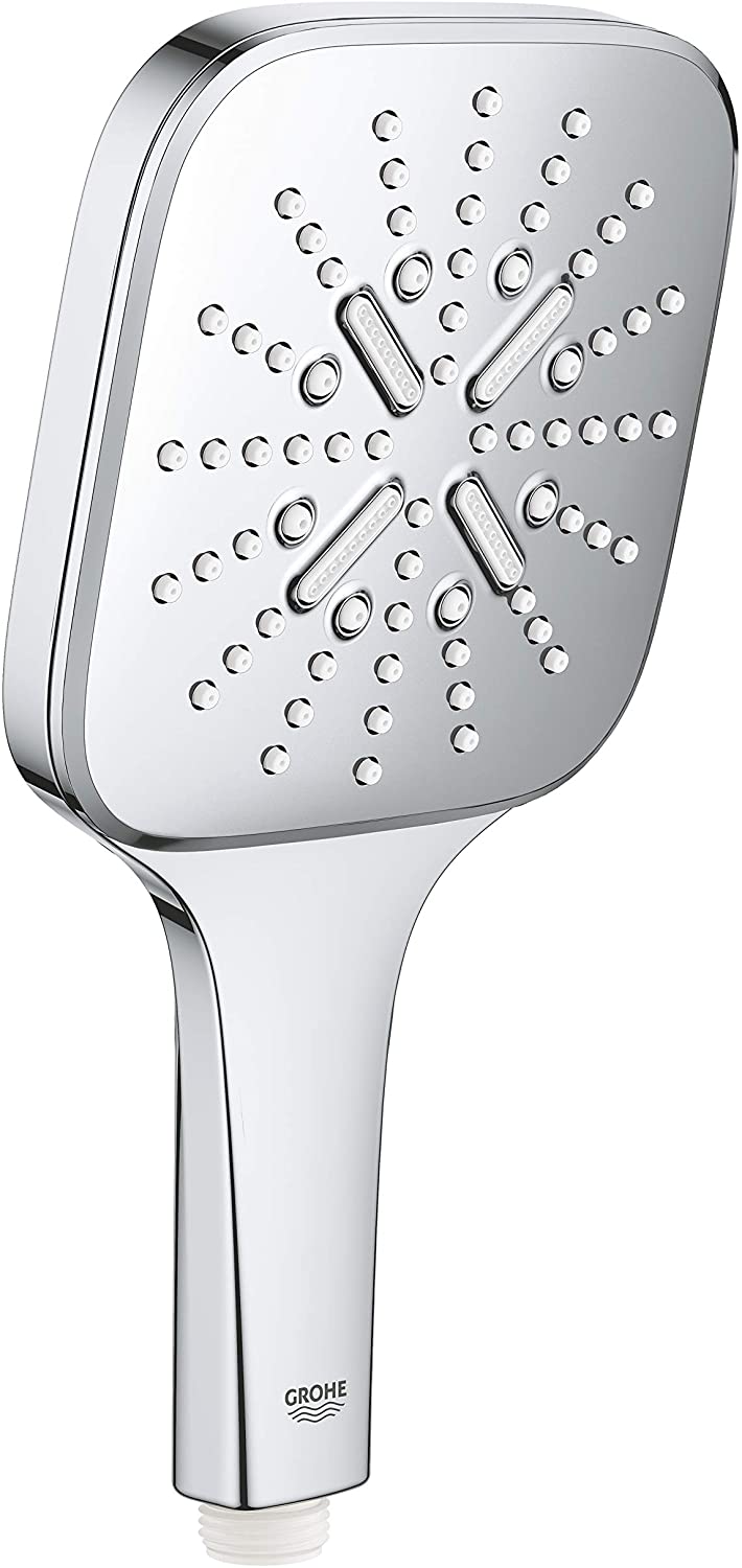 Grohe Rainshower 130 SmartActive Cube 26582000 Shower Head 3 Jet Types Chrome