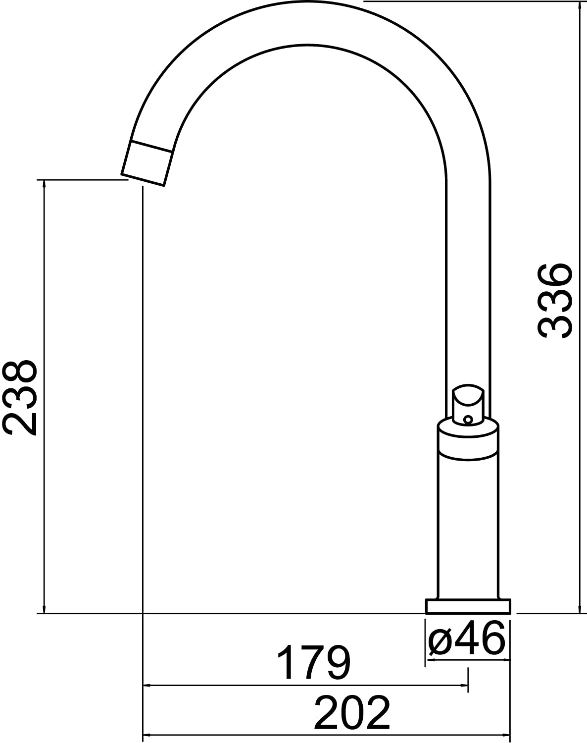 Trisen Starn TK005BN Brushed Nickel Two Handle Kitchen Sink Mixer