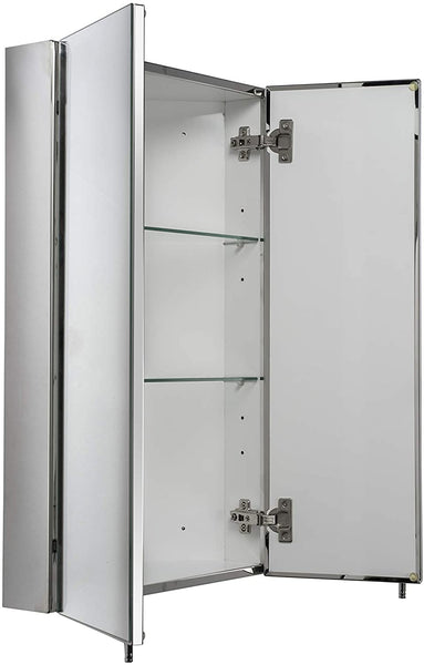 CroydEx Avisio Double Door Stainless Corner Cabinet