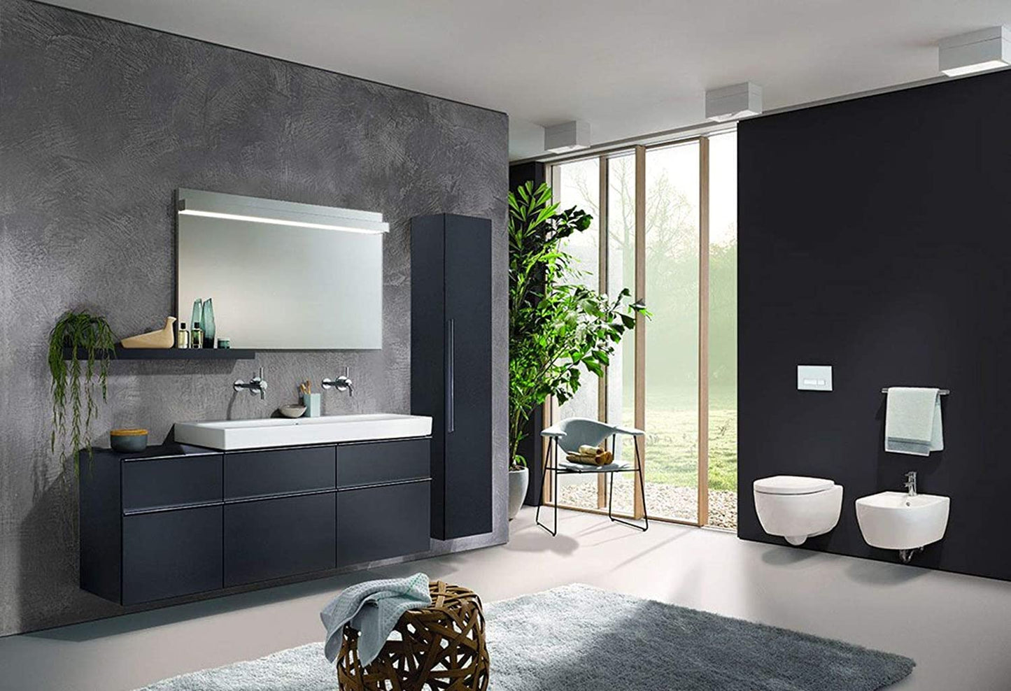 Geberit iCon/4U washdown WC 6l, wall-hung, white, colour: White, with KeraTect - 204000600