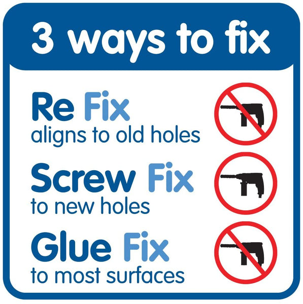 Croydex Flexi-Fix Torbay Soap Dish and Holder