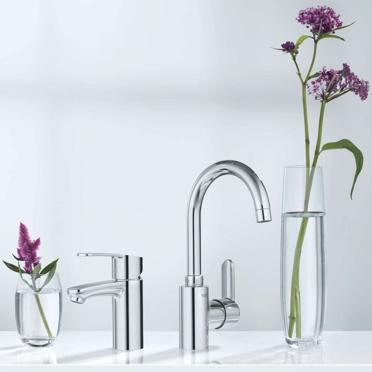 GROHE 23039002 Eurostyle Cosmopolitan Basin Tap (Short Spout, Smooth Tap Body, Speedclean and Ecojoy)