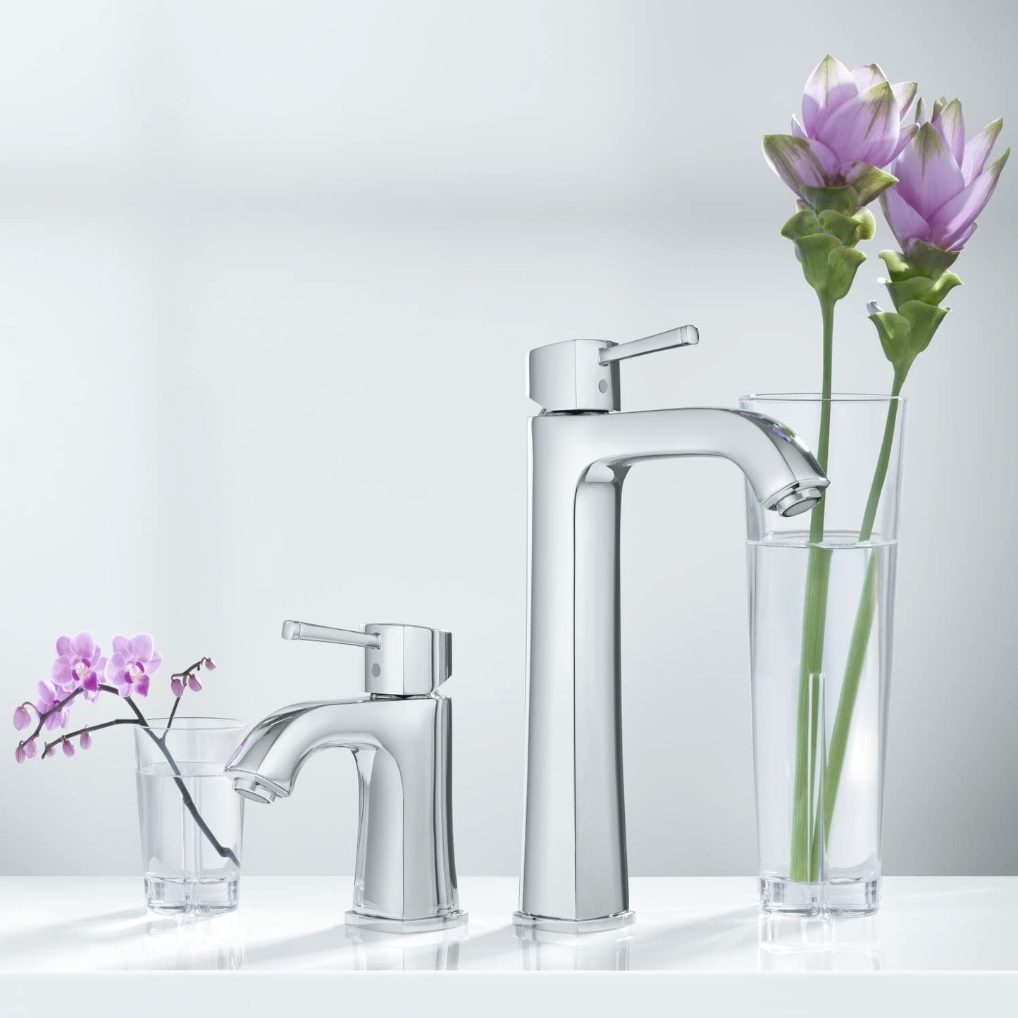 GROHE 23313000 Grandera Basin Tap for Free-Standing Basins (Smooth Body and Extra High Spout)